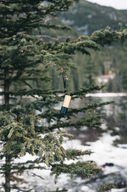 Logo trade business gift photo of: Bamboo and RCS certfied recycled plastic torch