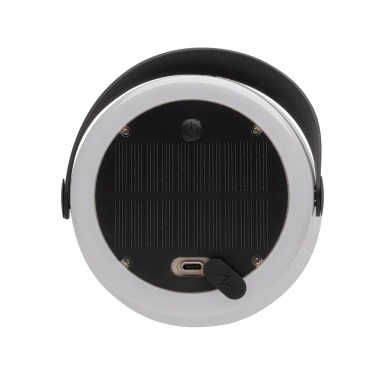 Logo trade promotional giveaways image of: SolarGlow RCS recycled ABS USB-rechargeable outdoor light