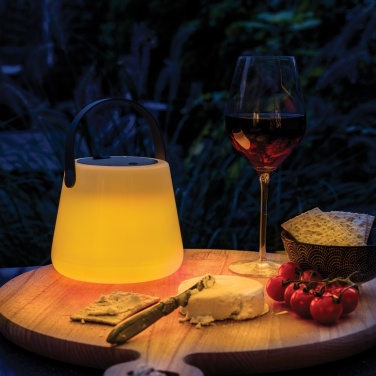 Logotrade advertising product image of: SolarGlow RCS recycled ABS USB-rechargeable outdoor light