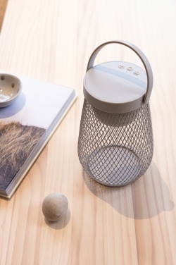 Logo trade promotional item photo of: Aurora RCS recycled plastic USB re-chargeable table lamp