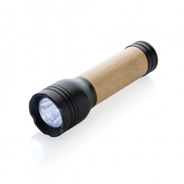 Logotrade promotional gift picture of: Lucid 1W RCS certified recycled plastic & bamboo torch
