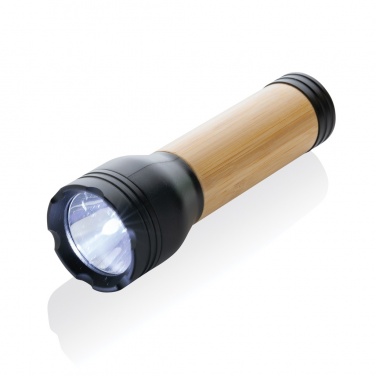 Logotrade promotional product picture of: Lucid 3W RCS certified recycled plastic & bamboo torch