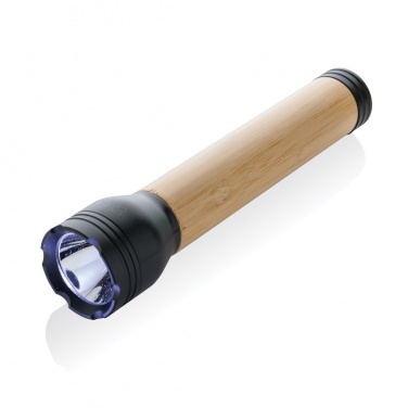 Logotrade advertising products photo of: Lucid 5W RCS certified recycled plastic & bamboo torch