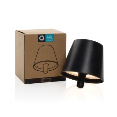 Logo trade business gifts image of: BottleGlow RCS recycled plastic bottle lamp