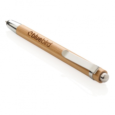 Logo trade corporate gift photo of: Bamboo stylus pen