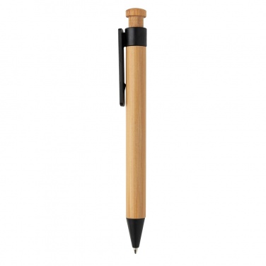 Logotrade promotional item image of: Bamboo pen with wheatstraw clip