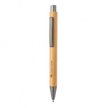 Logotrade promotional item image of: Slim design bamboo pen