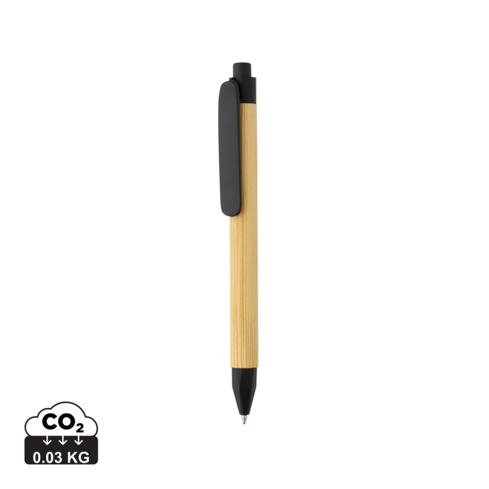 Logo trade promotional merchandise photo of: Write responsible recycled paper barrel pen