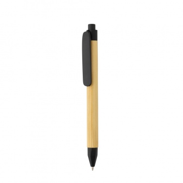 Logo trade corporate gifts image of: Write responsible recycled paper barrel pen