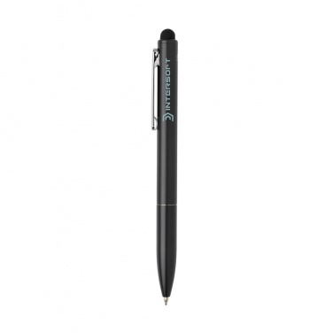 Logotrade corporate gifts photo of: Kymi RCS certified recycled aluminium pen with stylus