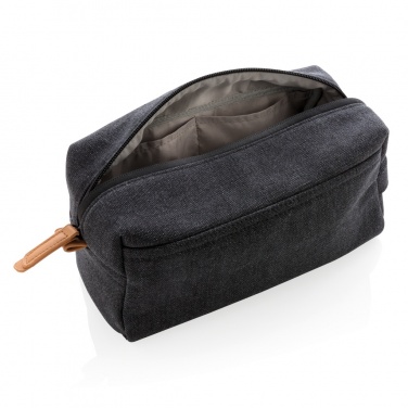 Logo trade business gift photo of: Canvas toiletry bag PVC free