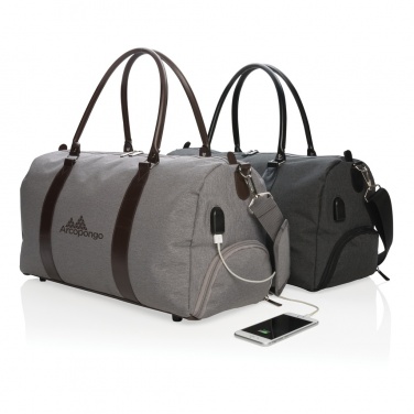 Logotrade promotional item picture of: Weekend bag with USB A output