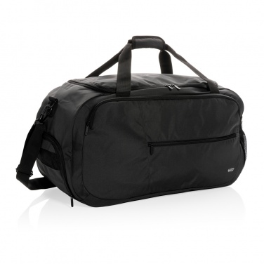 Logo trade corporate gifts image of: Swiss Peak AWARE™ RPET sports duffel bag