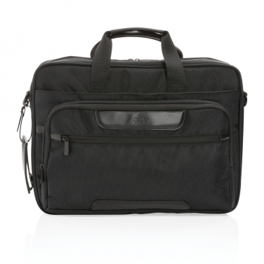 Logo trade business gift photo of: Swiss Peak AWARE™ RPET Voyager 15.6" laptop bag