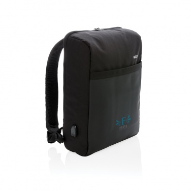 Logo trade business gift photo of: Swiss Peak 15" anti-theft RFID & USB backpack PVC free