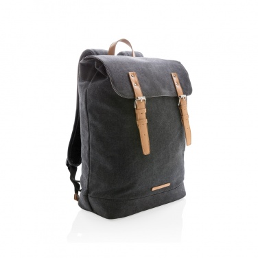 Logo trade promotional product photo of: Canvas laptop backpack PVC free