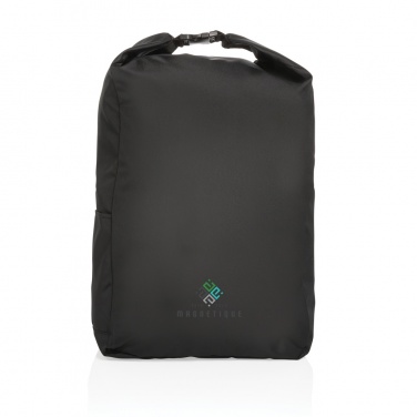 Logo trade advertising products image of: Impact AWARE™ RPET lightweight rolltop backpack