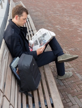 Logotrade promotional merchandise photo of: Swiss Peak AWARE™ anti-theft 15.6" laptop backpack