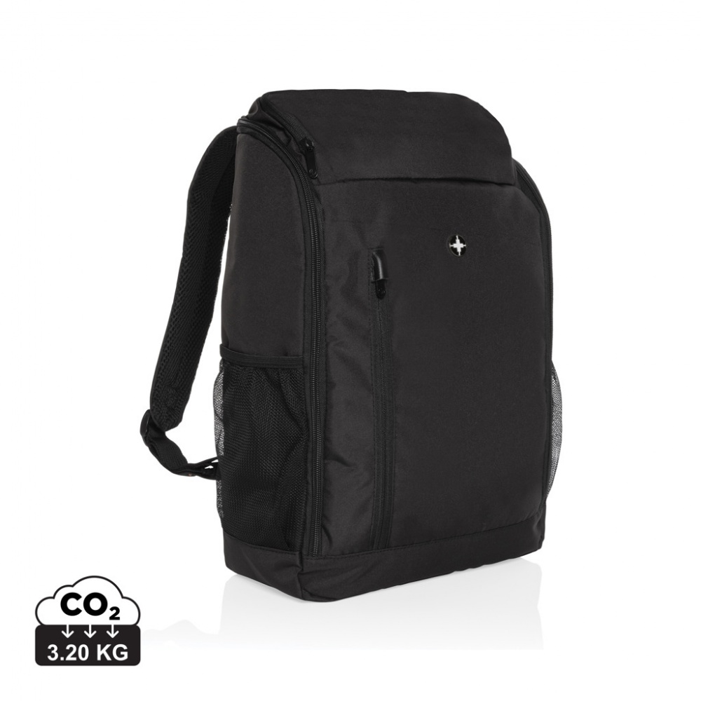 Logotrade promotional gift picture of: Swiss Peak AWARE™ easy access 15.6'' laptop backpack