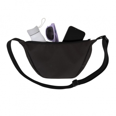 Logotrade promotional merchandise picture of: Crescent AWARE™ RPET half moon sling bag