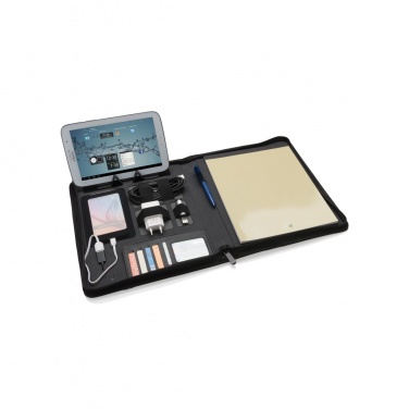 Logo trade promotional merchandise picture of: Tech portfolio with powerbank