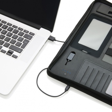 Logo trade promotional items image of: Tech portfolio with powerbank