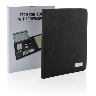 Logo trade promotional merchandise photo of: Tech portfolio with powerbank