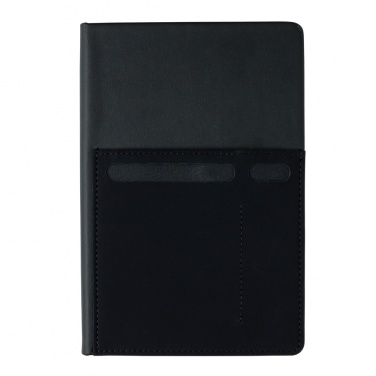 Logo trade promotional item photo of: A5 Deluxe notebook with smart pockets