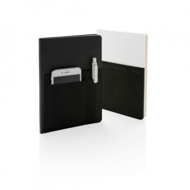 Logotrade promotional giveaway picture of: A5 Deluxe notebook with smart pockets