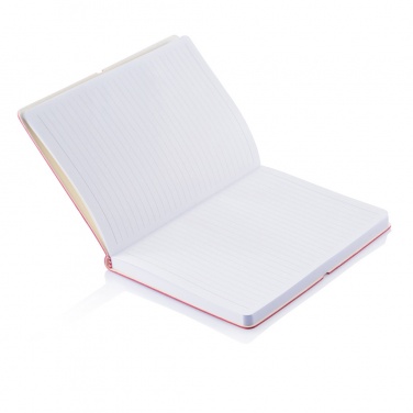 Logo trade business gifts image of: Deluxe softcover A5 notebook
