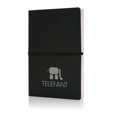 Logo trade promotional items picture of: Deluxe softcover A5 notebook