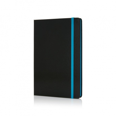 Logotrade promotional giveaway picture of: Deluxe hardcover A5 notebook with coloured side