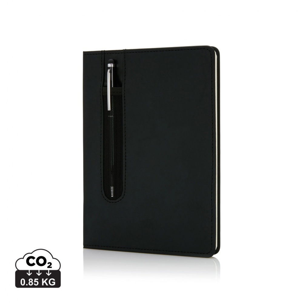 Logotrade corporate gifts photo of: Standard hardcover PU A5 notebook with stylus pen