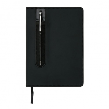 Logotrade business gift image of: Standard hardcover PU A5 notebook with stylus pen