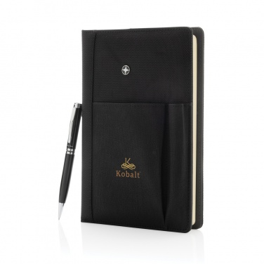 Logotrade promotional giveaways photo of: Refillable notebook and pen set