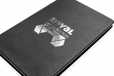 Logo trade promotional products image of: Deluxe hardcover PU A5 notebook