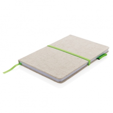 Logo trade promotional gifts picture of: A5 jute notebook