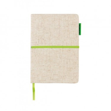 Logo trade promotional giveaways picture of: A5 jute notebook