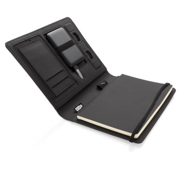 Logo trade promotional products picture of: Air 5W wireless charging notebook with 5000mAh powerbank