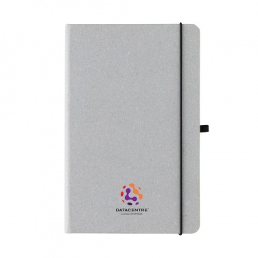 Logo trade promotional giveaways image of: Recycled leather hardcover notebook A5