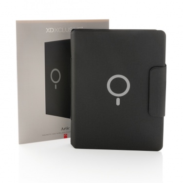 Logo trade corporate gift photo of: Artic Magnetic 10W wireless charging A4 portfolio