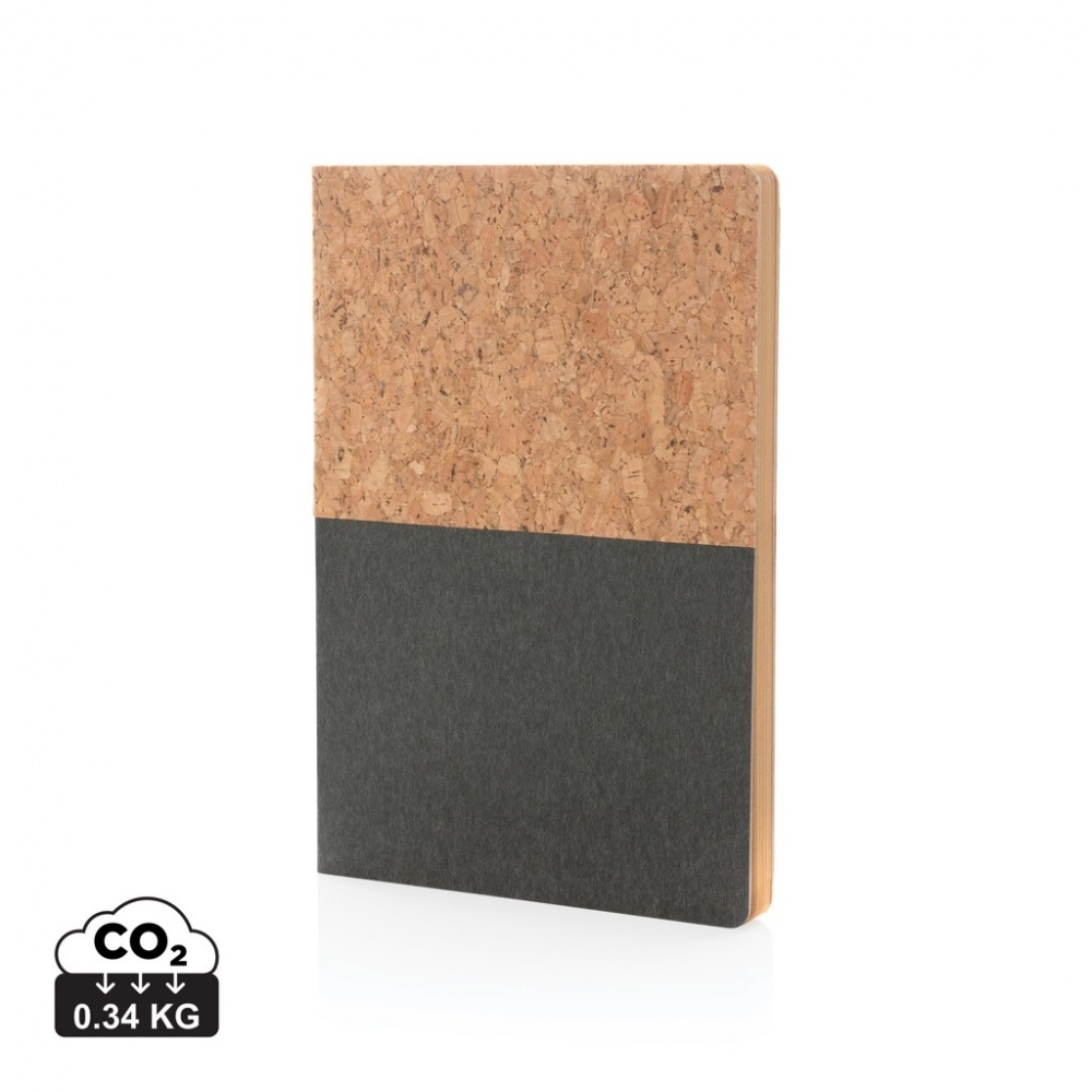 Logotrade promotional merchandise image of: A5 cork & kraft notebook