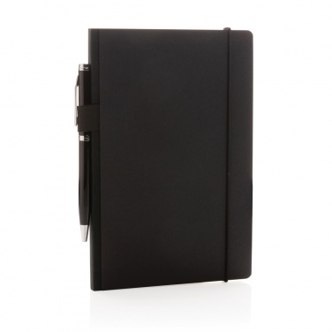 Logo trade advertising product photo of: A5 deluxe kraft hardcover notebook