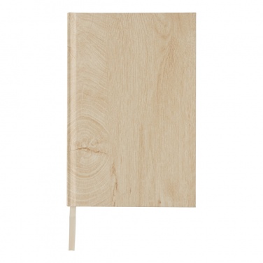 Logo trade promotional gifts image of: Kavana wood print A5 notebook