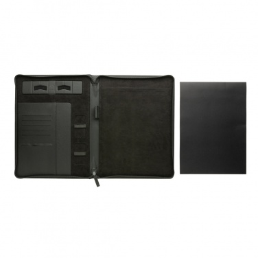 Logotrade promotional giveaways photo of: Swiss Peak Heritage RCS rPU A4 portfolio with zipper