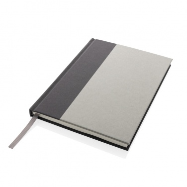 Logo trade promotional products image of: Words GRS certified RPET & Kraft A5 notebook