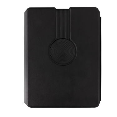 Logo trade business gift photo of: Swiss Peak RCS rePU notebook with 2-in-1 wireless charger