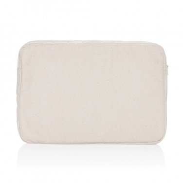 Logo trade advertising products image of: Laluka AWARE™ recycled cotton 15.6 inch laptop sleeve