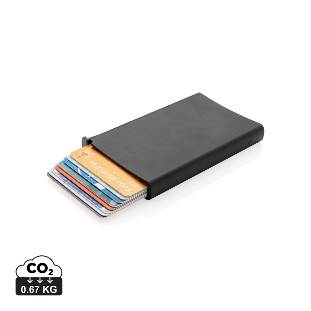 Logo trade advertising products image of: Standard aluminium RFID cardholder