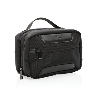 Logo trade promotional giveaways picture of: Swiss Peak AWARE™ RPET Voyager toiletry bag
